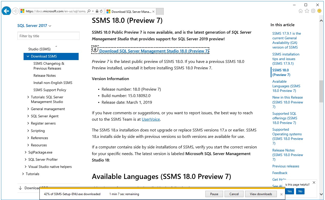 SQL Server 2017 Kurulumu